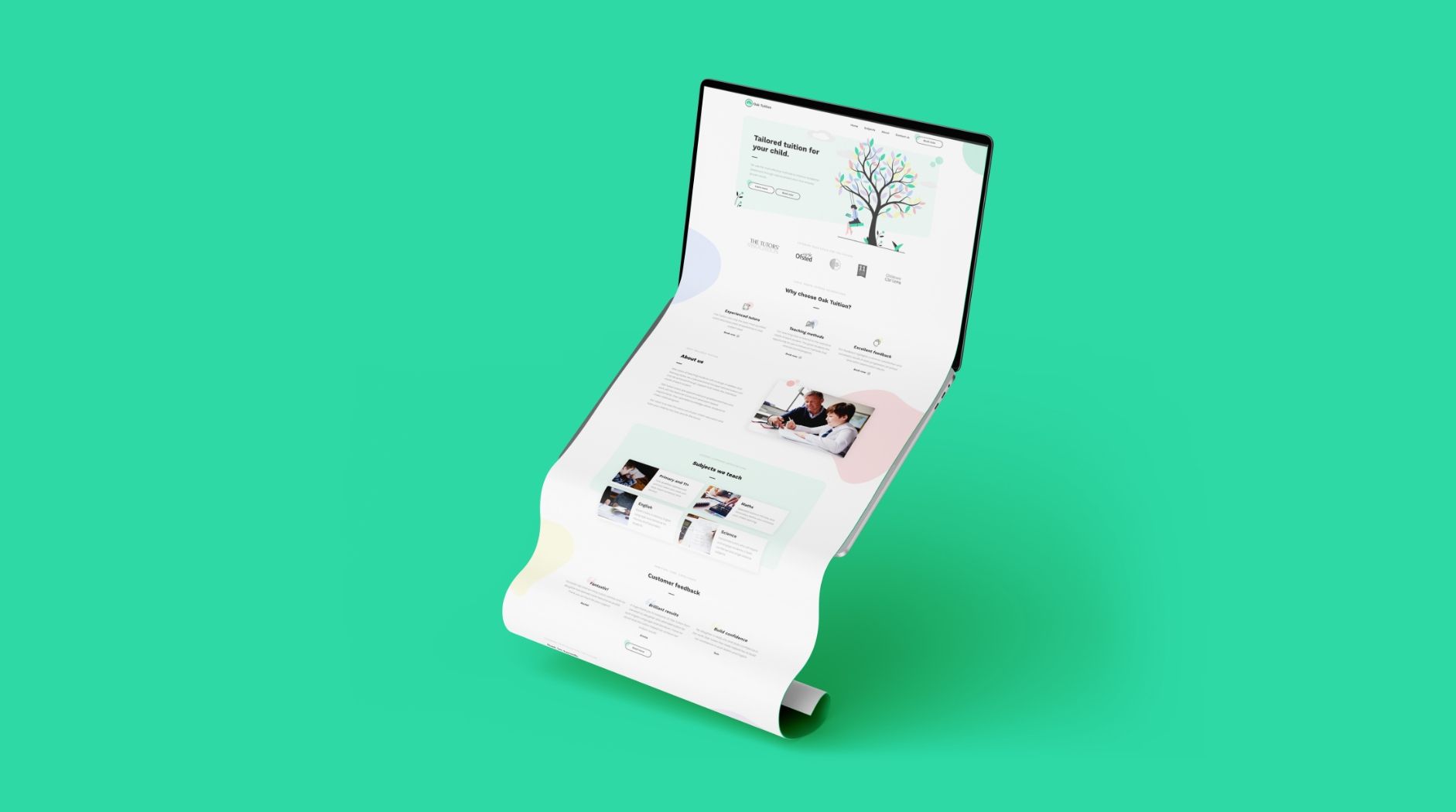 apk.com Oak Tuition Mockup